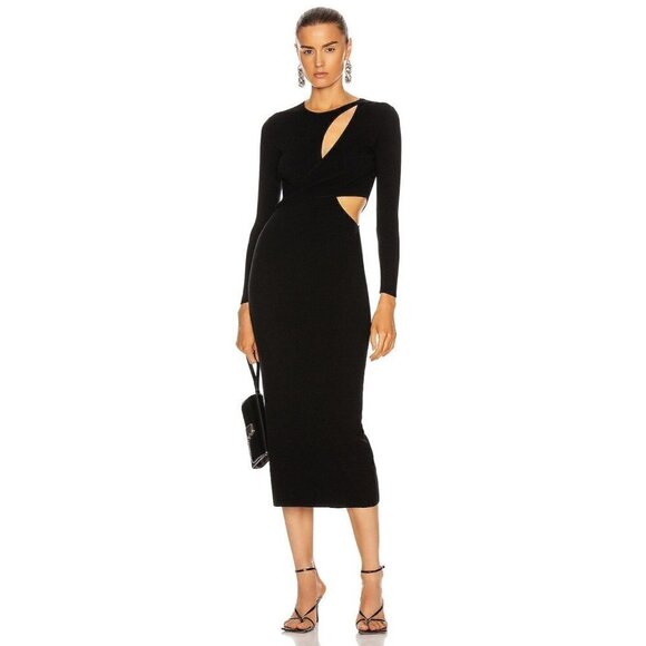 A.L.C Lorelei Dress Black Womens Size Small - Picture 1 of 13